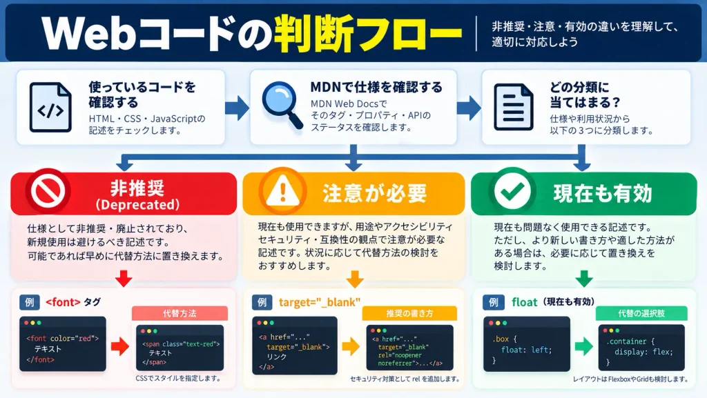 webコードの判断フロー